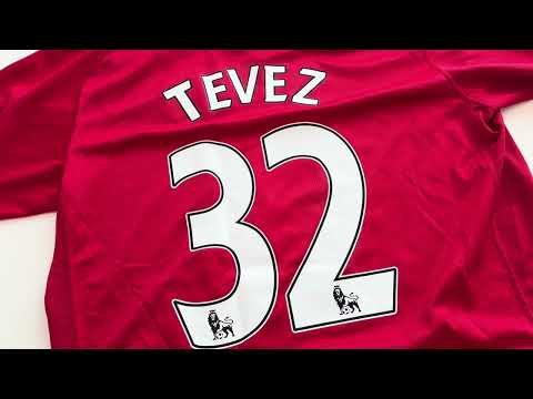 Manchester United Hjemmebanetrøje 2007/08 - Tevez (XL)